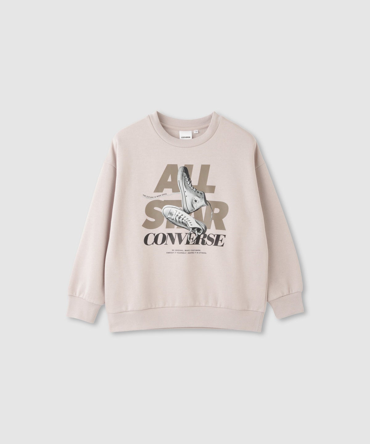 CONVERSE 転写プリントトレーナー キッズ