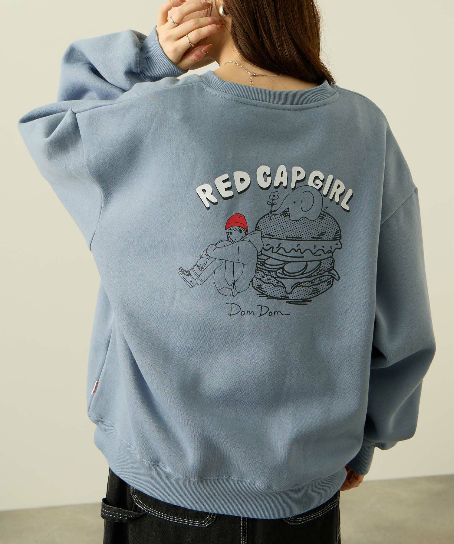 RED CAP GIRL RED CAP GIRL×ドムドムハンバーガー トレーナー メンズ