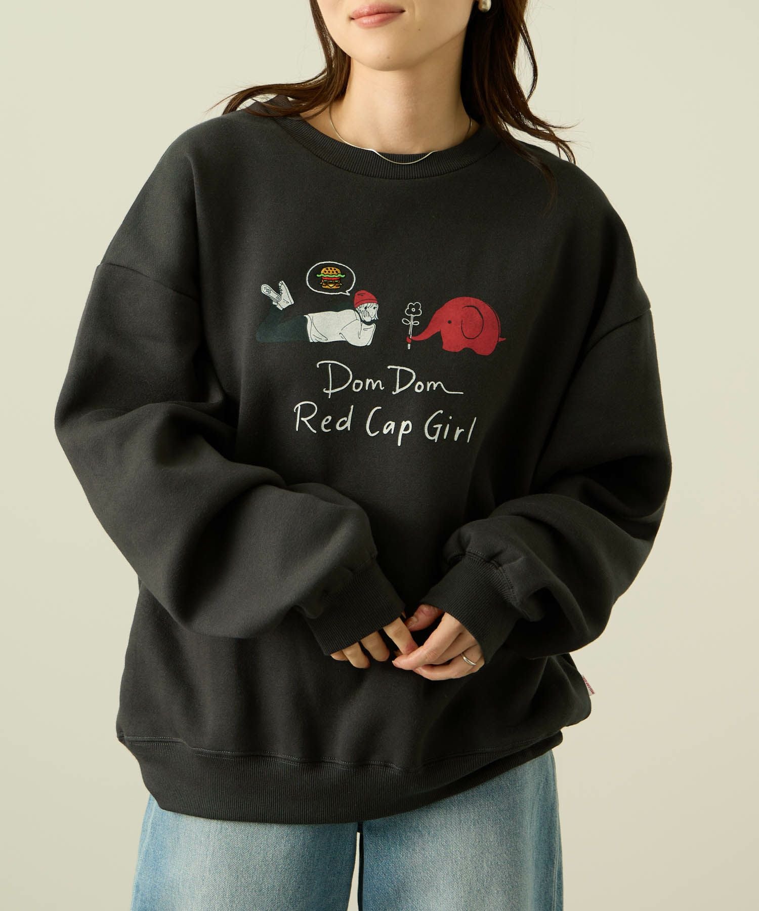 RED CAP GIRL RED CAP GIRL×ドムドムハンバーガー トレーナー メンズ