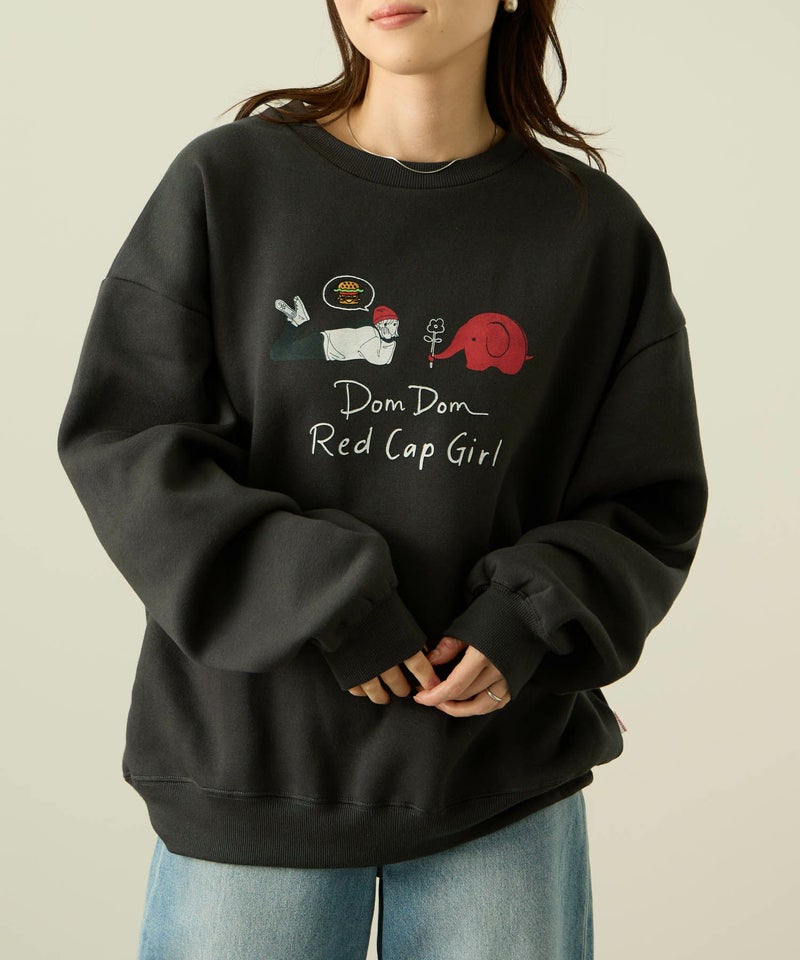 RED CAP GIRL×ドムドムハンバーガー 裏起毛トレーナー メンズ商品画像-4