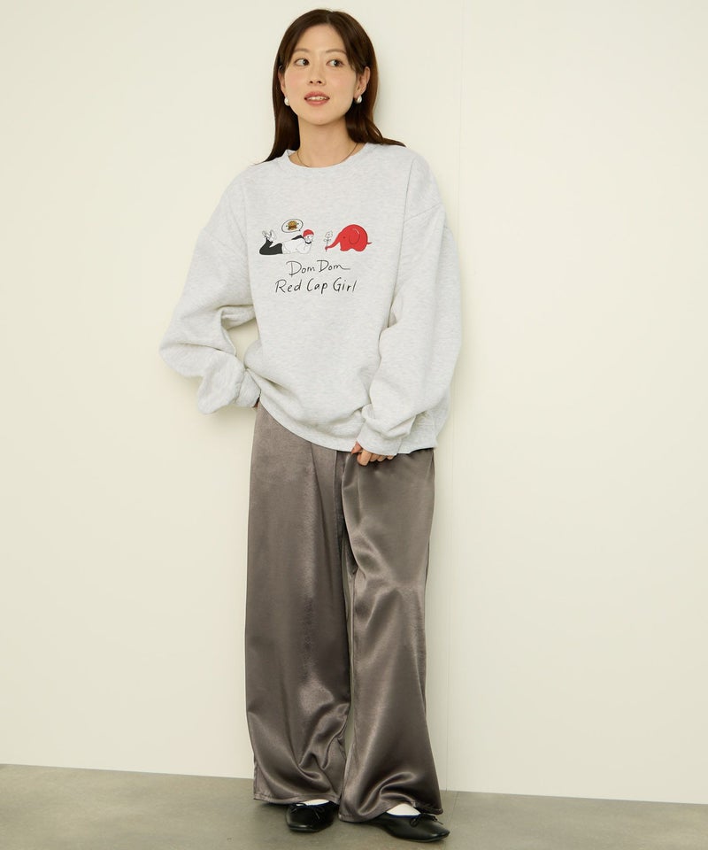 RED CAP GIRL×ドムドムハンバーガー 裏起毛トレーナー メンズ商品画像-11