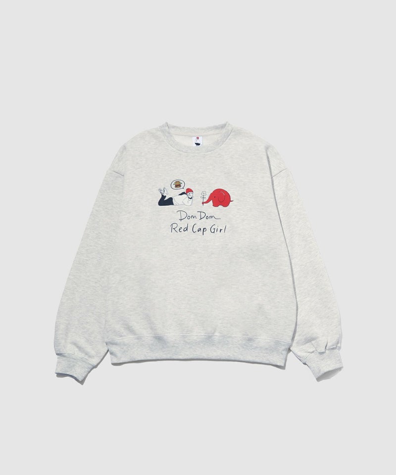RED CAP GIRL×ドムドムハンバーガー 裏起毛トレーナー メンズ商品画像-17