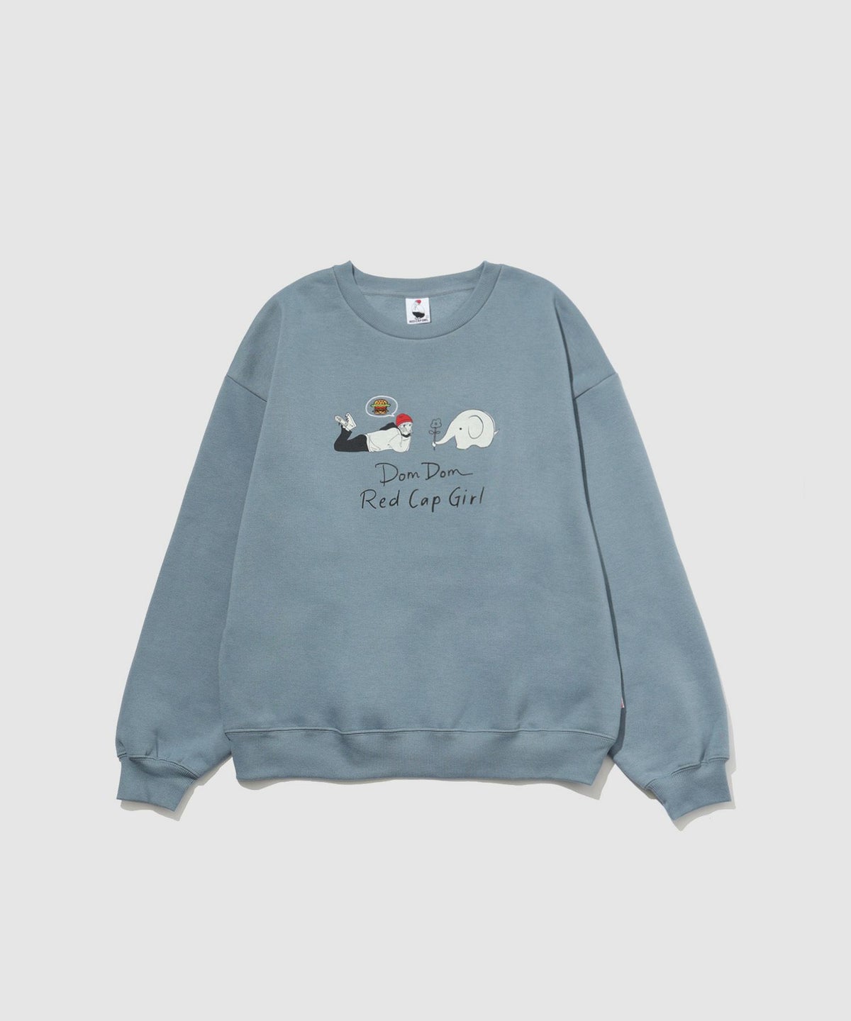 RED CAP GIRL×ドムドムハンバーガー 裏起毛トレーナー メンズ【数量限定トートバッグをプレゼント】