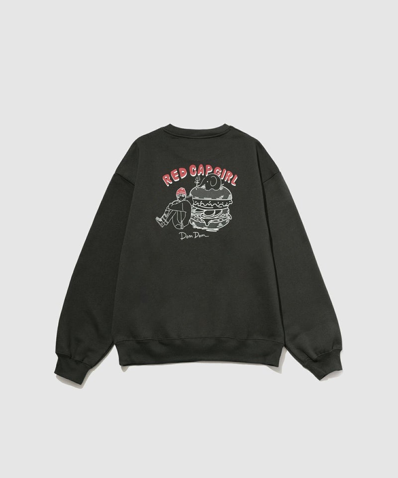 RED CAP GIRL×ドムドムハンバーガー 裏起毛トレーナー メンズ商品画像-19