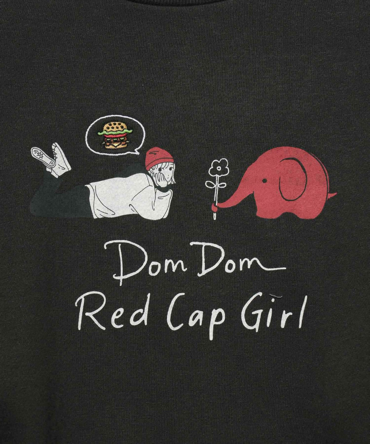 RED CAP GIRL×ドムドムハンバーガー 裏起毛トレーナー メンズ【数量限定トートバッグをプレゼント】