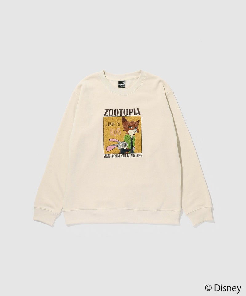 Disney 『ズートピア』ニック&ジュディ/裏起毛トレーナー メンズ商品画像-3