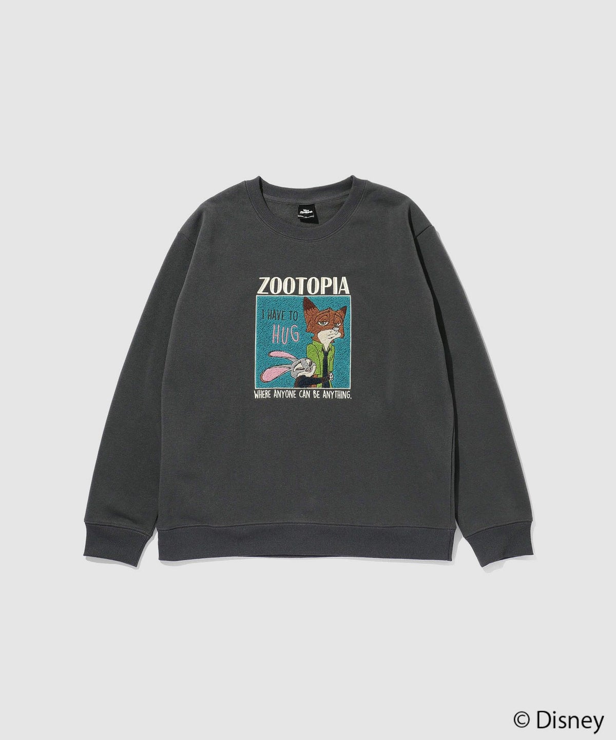 Disney 『ズートピア』ニック＆ジュディ/裏起毛トレーナー メンズ