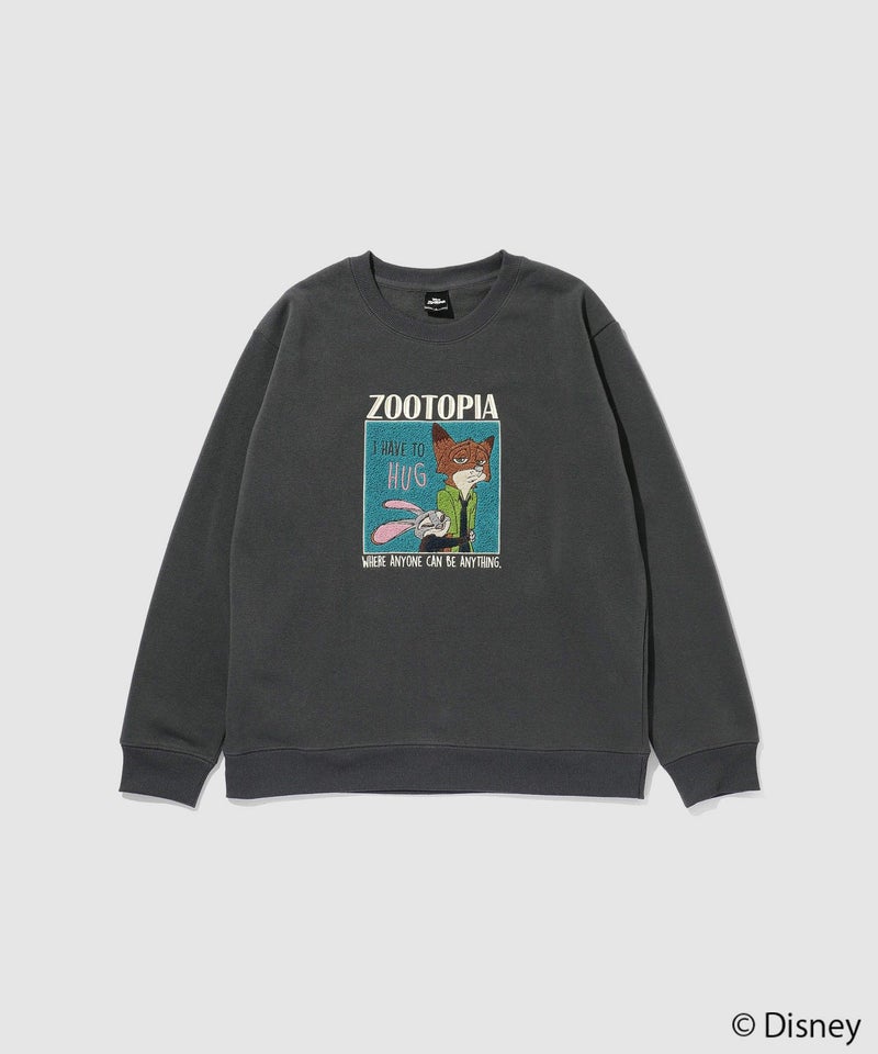 Disney 『ズートピア』ニック&ジュディ/裏起毛トレーナー メンズ商品画像-4