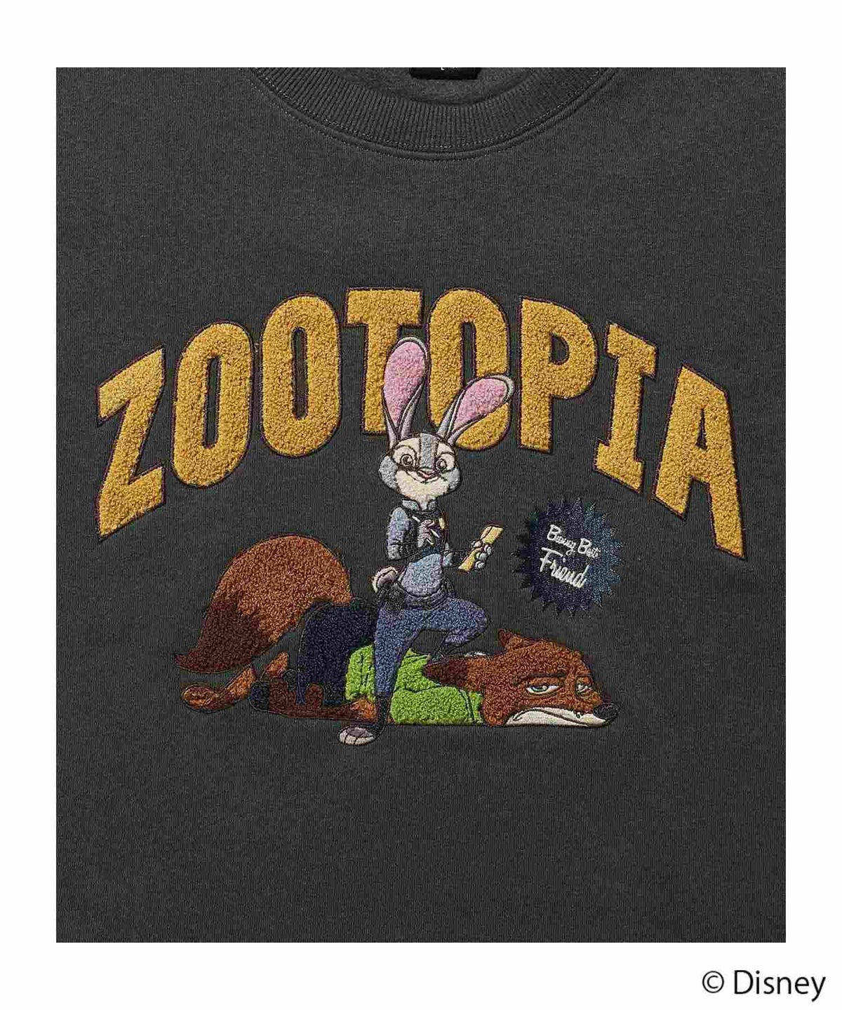 Disney 『ズートピア』ニック＆ジュディ/裏起毛トレーナー メンズ