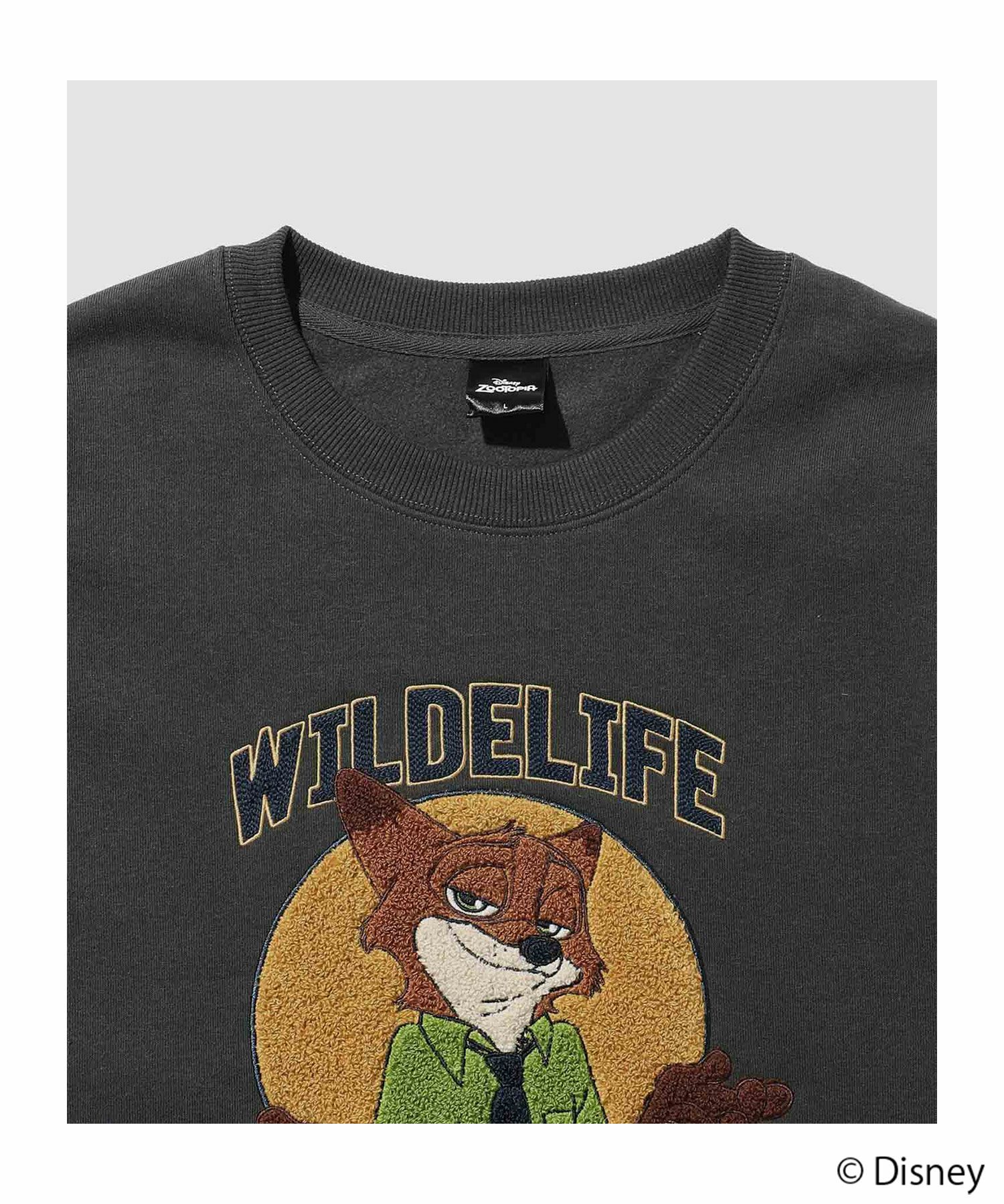 Disney 『ズートピア』ニック/サガラ裏起毛トレーナー メンズ