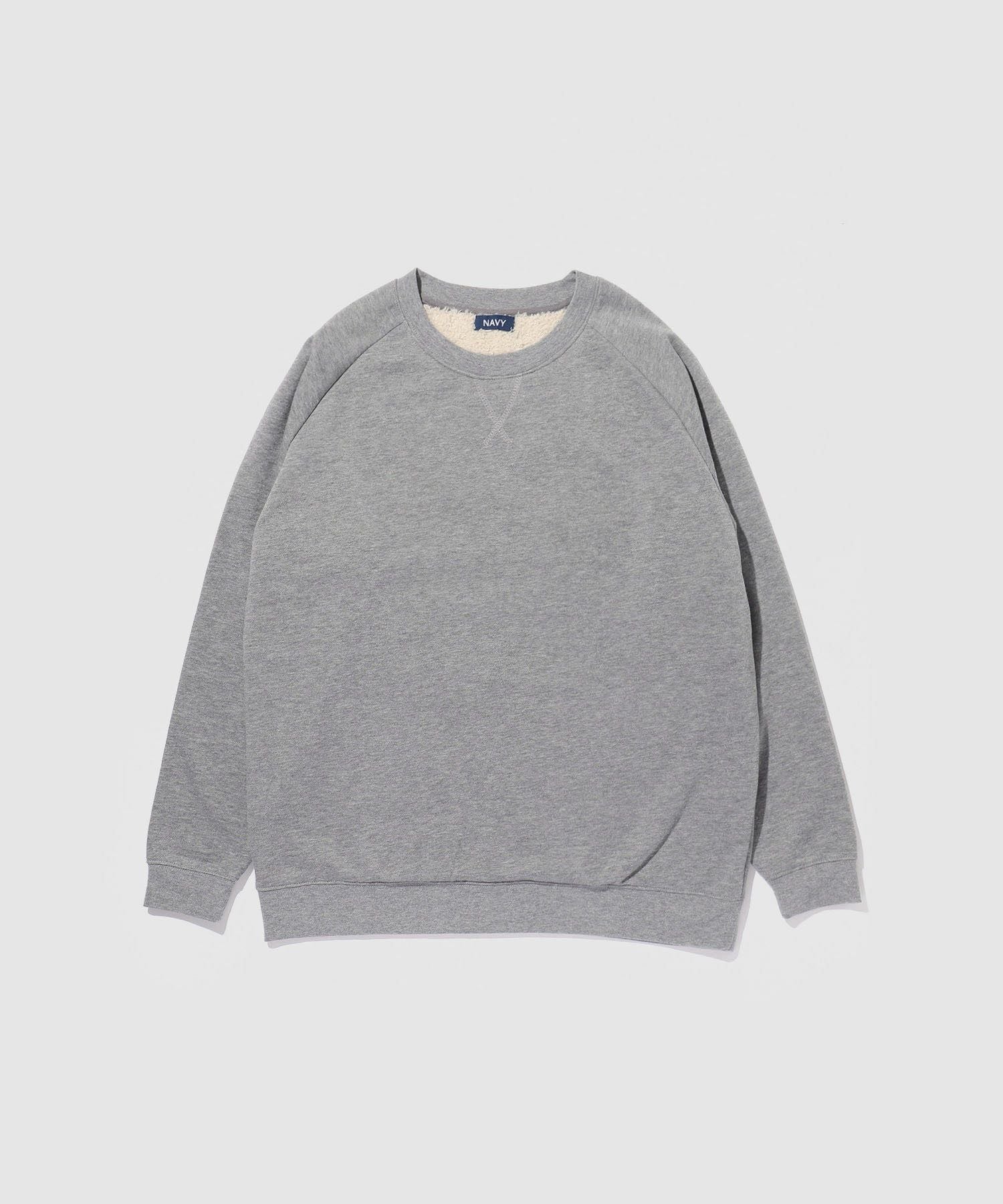 NAVY 裏ボアトレーナー メンズ