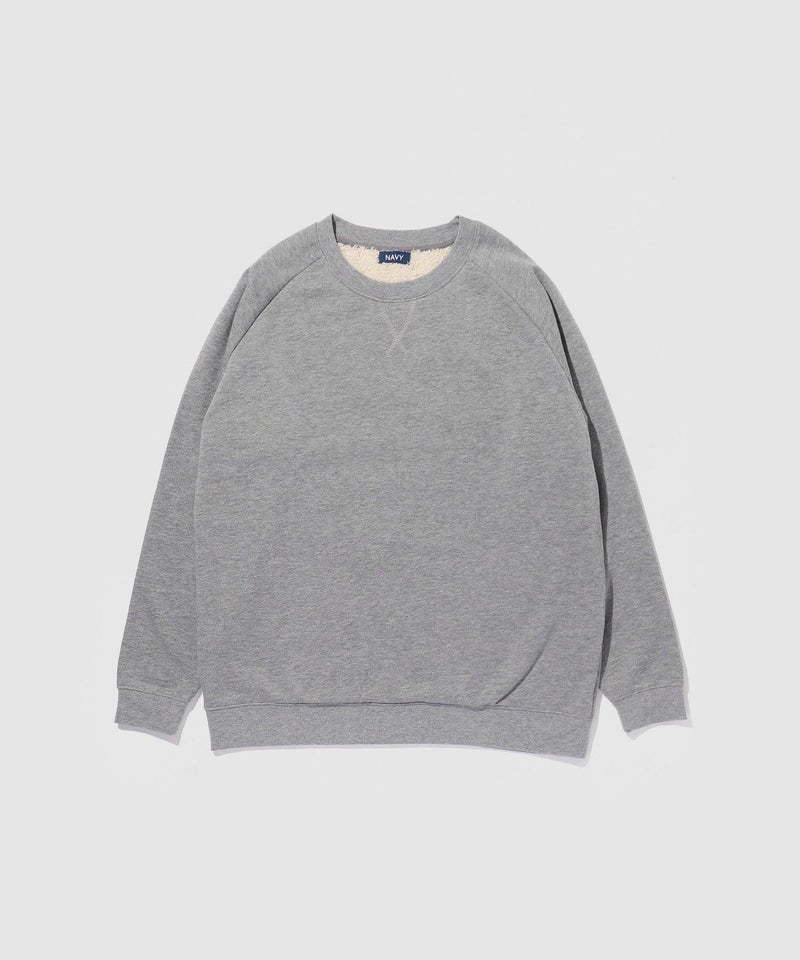 NAVY  裏ボアトレーナー メンズ商品画像-3