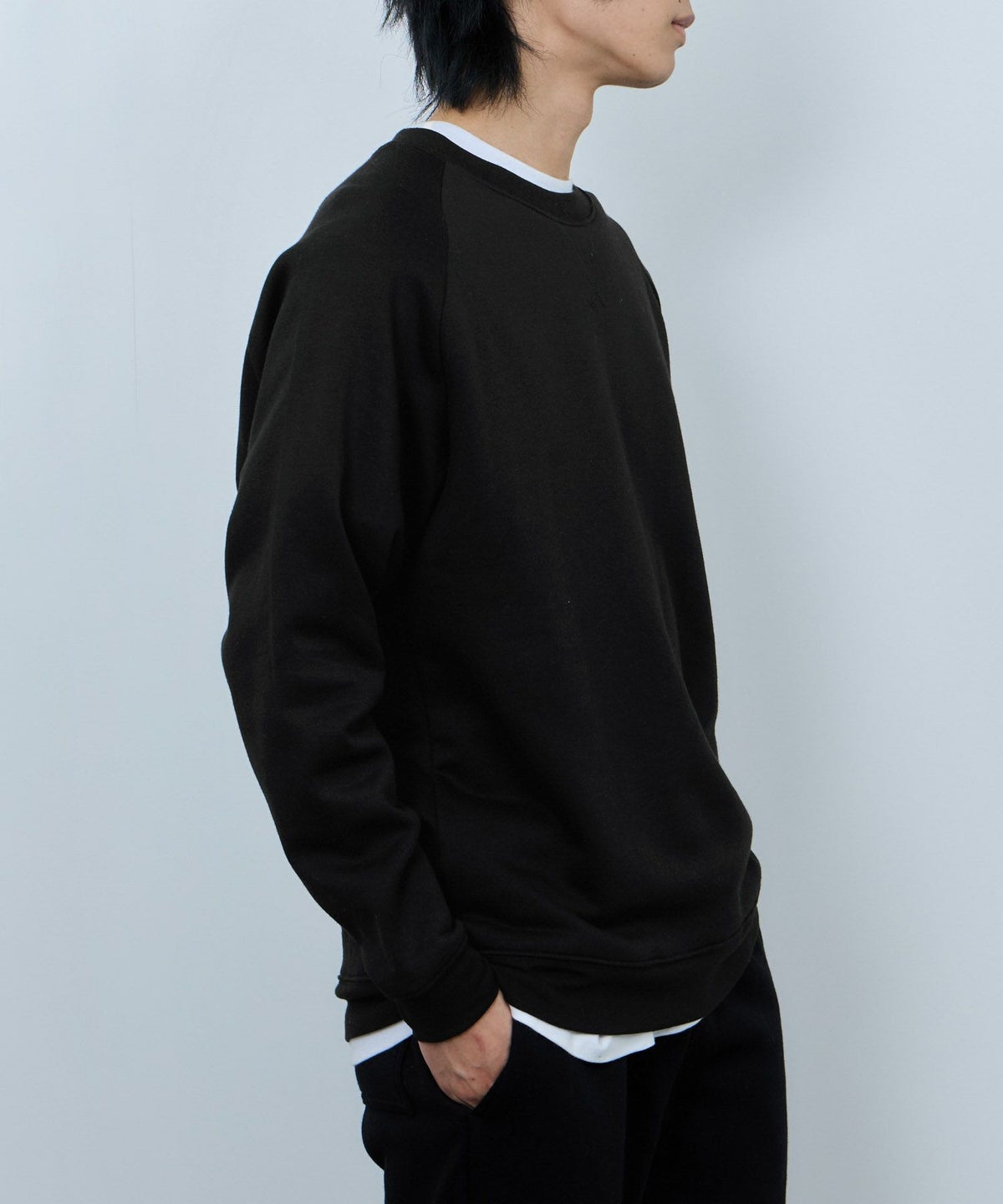 NAVY 裏ボアトレーナー メンズ