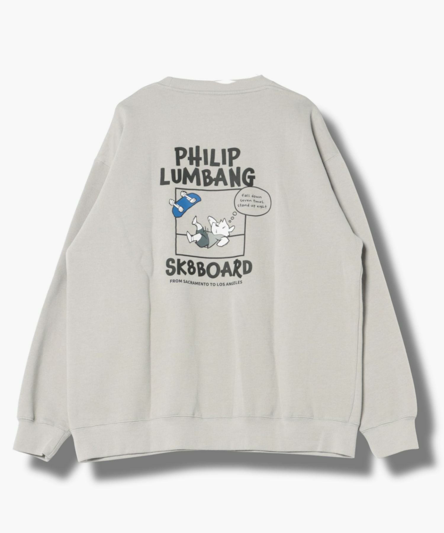 Philip Lumbang リラックスフィットトレーナー メンズ Philip Lumbang リラックスフィットトレーナー メンズ