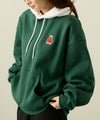 RED CAP GIRL×ドムドムハンバーガー 裏起毛配色フーディー メンズ商品サムネイル-4