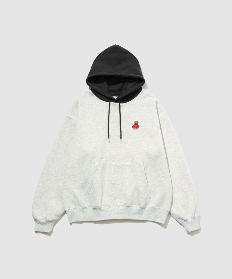 RED CAP GIRL×ドムドムハンバーガー 裏起毛配色フーディー メンズ商品画像-17