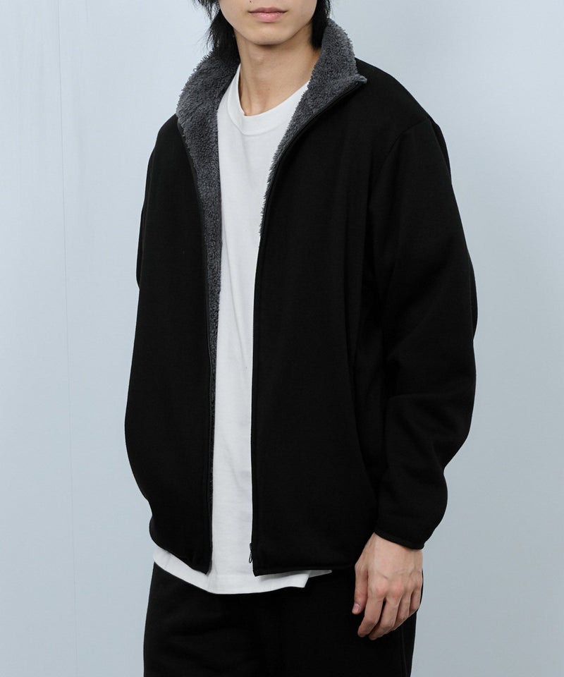 NAVY 裏ボアフルジップブルゾン メンズ商品画像-8