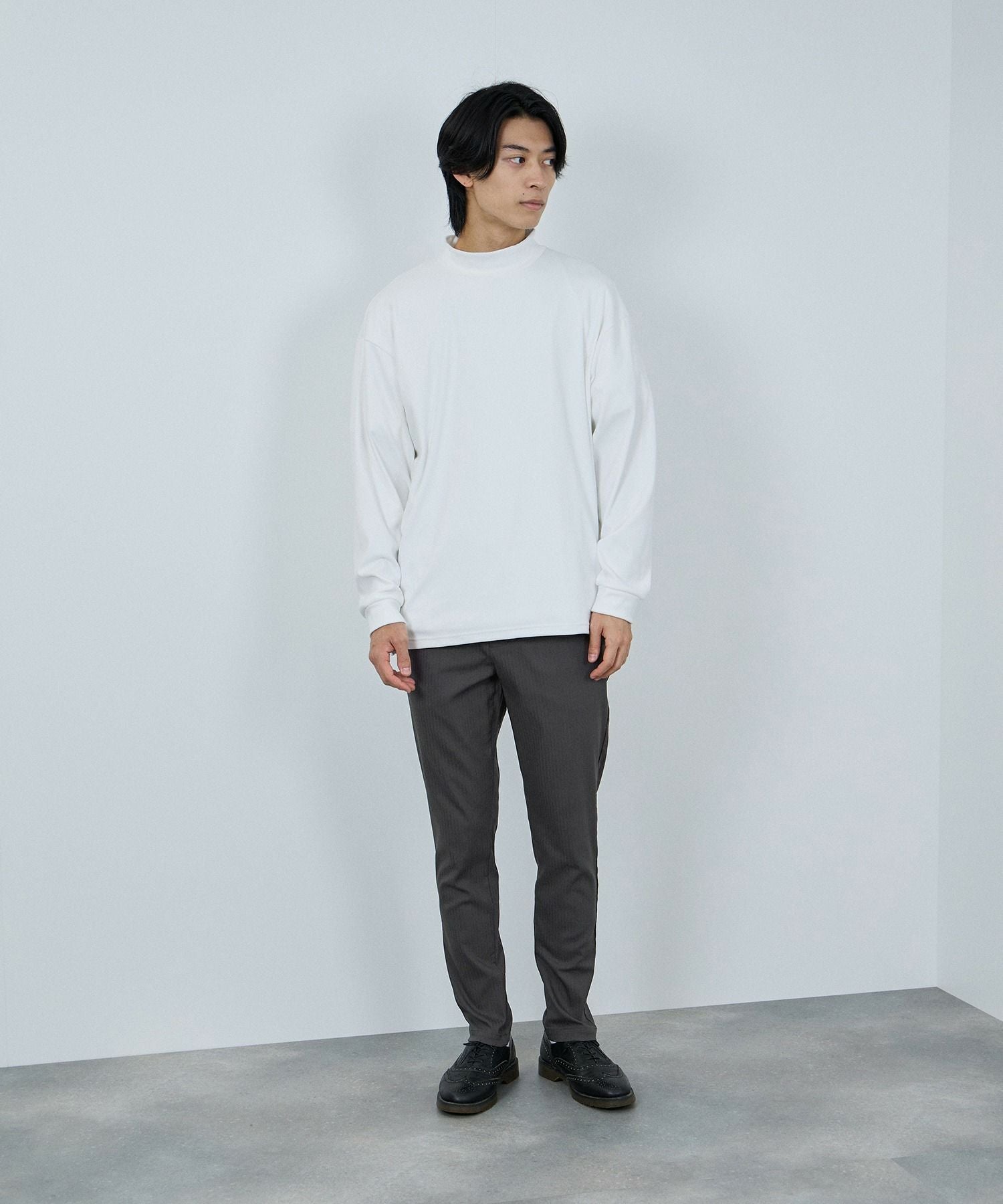 【ネイビー】TR裏起毛ストレッチ5ポケットパンツ NAVY 毎日はきたくなるラクラクパンツ 「マイラク」 裏起毛パンツ メンズ