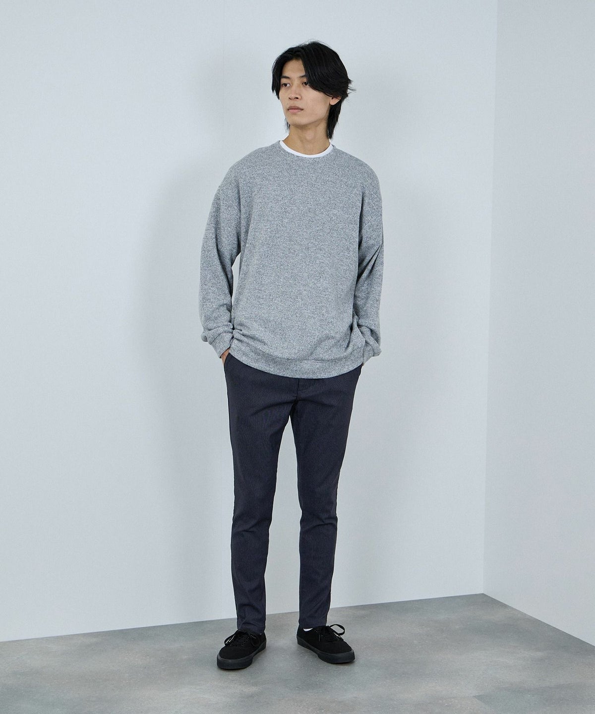 NAVY 毎日はきたくなるラクラクパンツ 「マイラク」 裏起毛パンツ メンズ