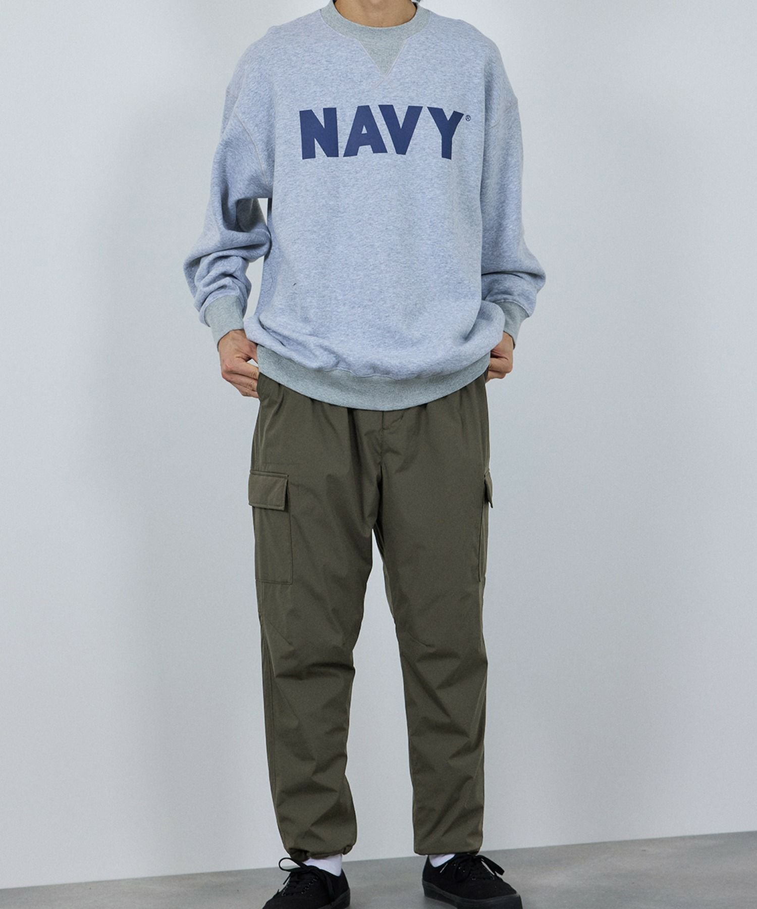 NAVY シャットパンツ SOLOTEX(R)使用 カーゴパンツ メンズ