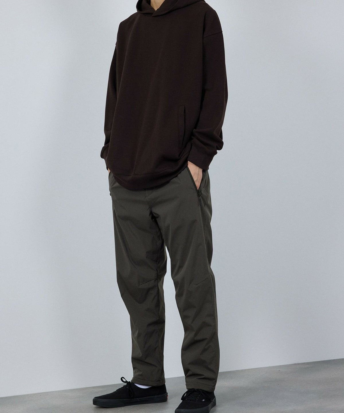  [予約販売 10/21より順次発送予定] NAVY シャットパンツ SOLOTEX(R)使用 イージーパンツ メンズ