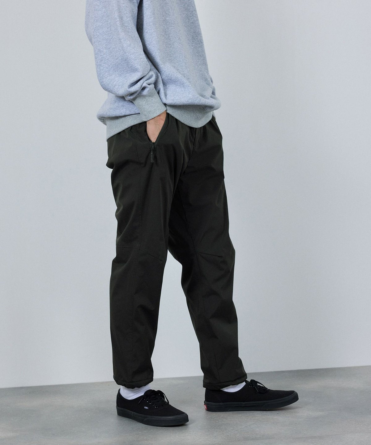  [予約販売 10/21より順次発送予定] NAVY シャットパンツ SOLOTEX(R)使用 イージーパンツ メンズ