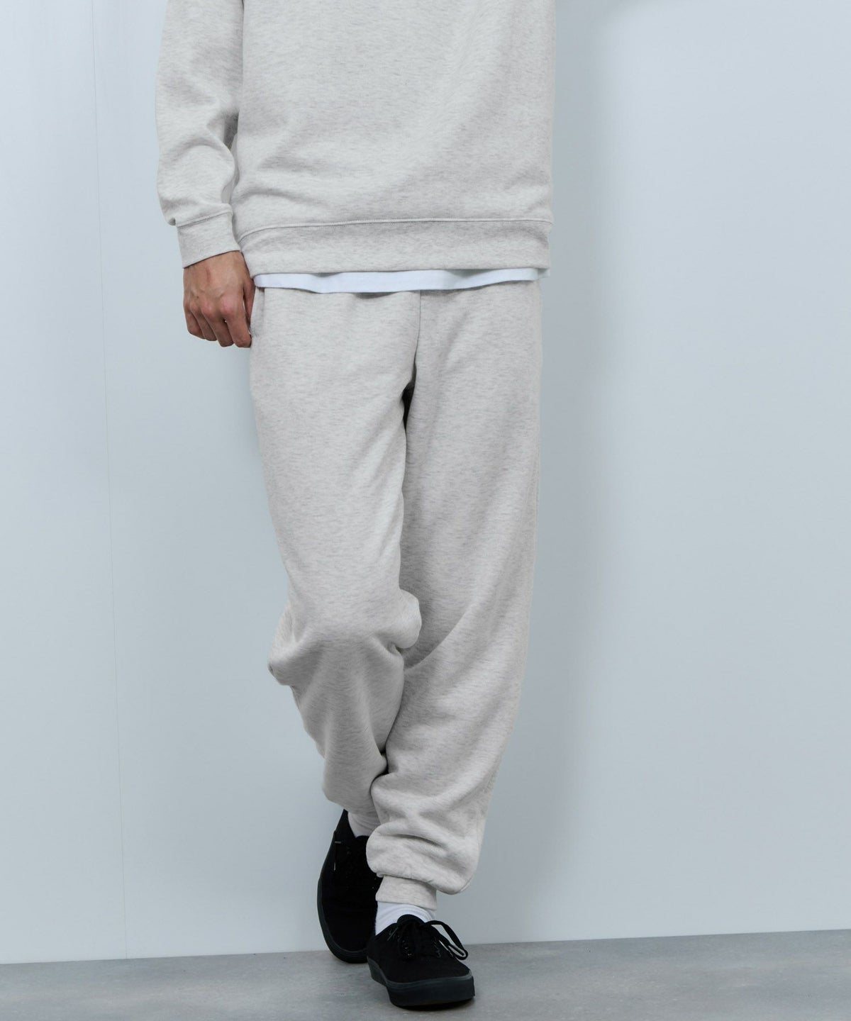 NAVY 裏ボアリラックスパンツ メンズ