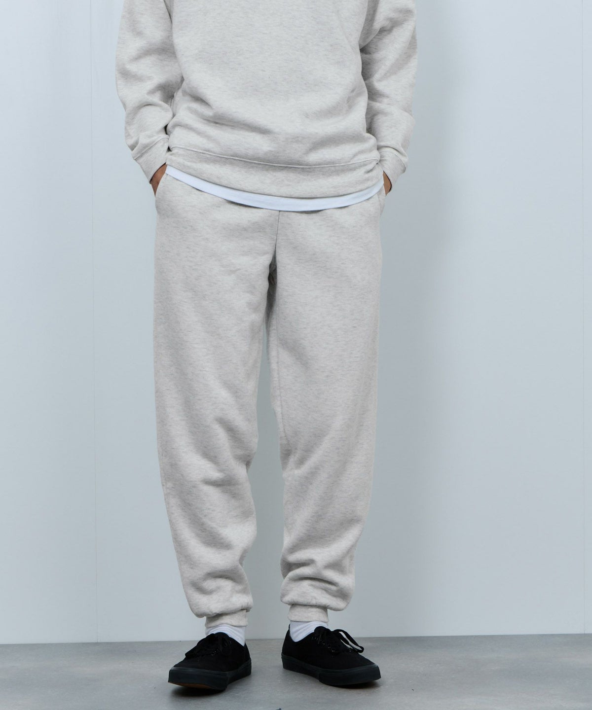 NAVY 裏ボアリラックスパンツ メンズ