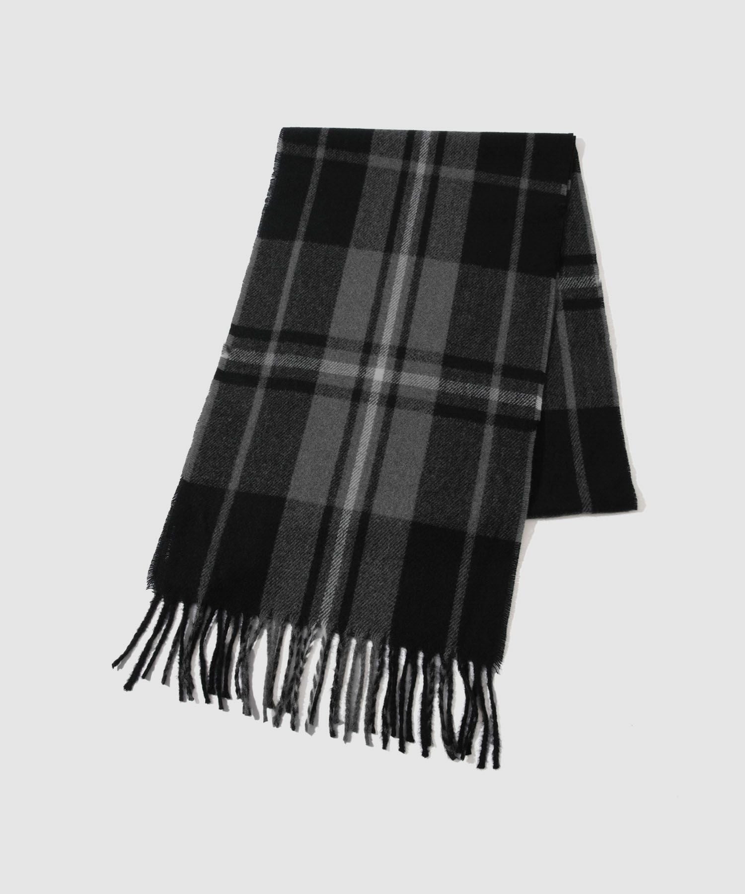 NAVY MAC HEAT チェックマフラー メンズ