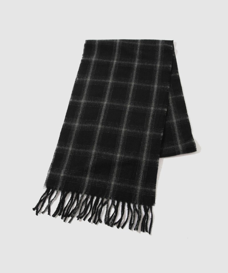 NAVY  MAC HEAT チェックマフラー メンズ商品画像-2