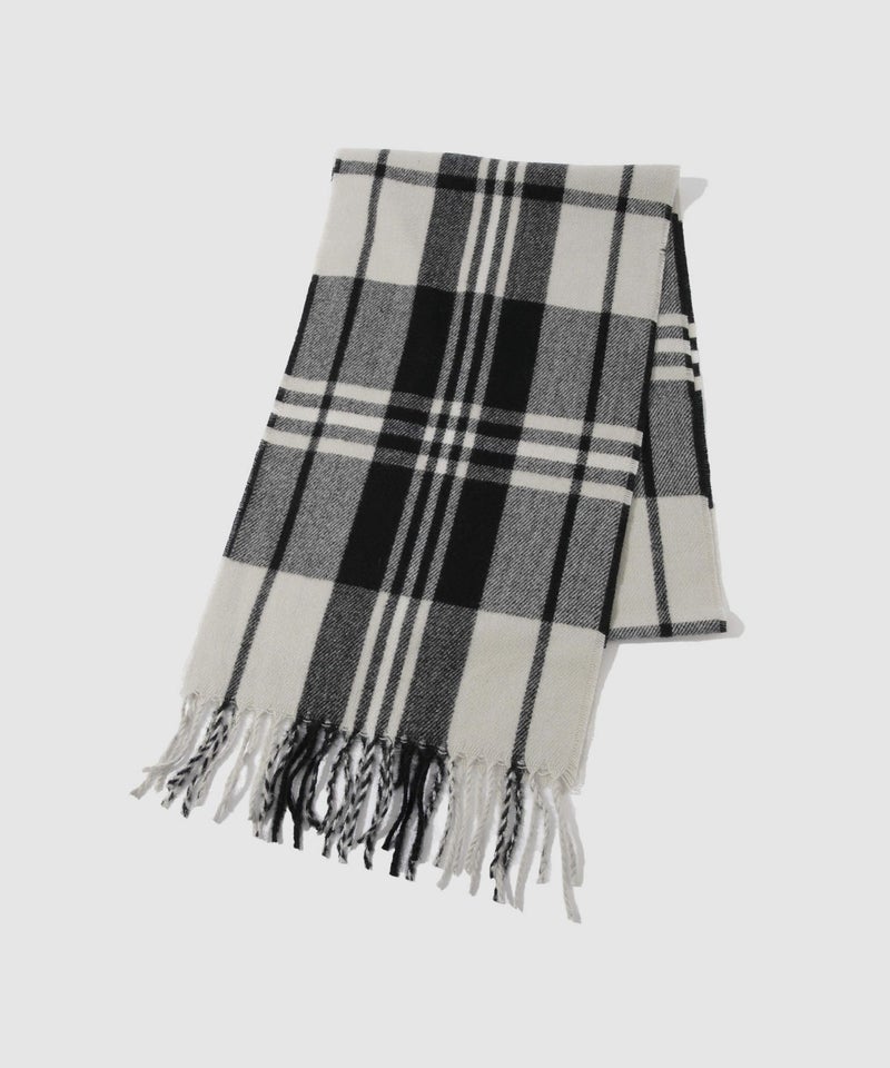 NAVY  MAC HEAT チェックマフラー メンズ商品画像-3