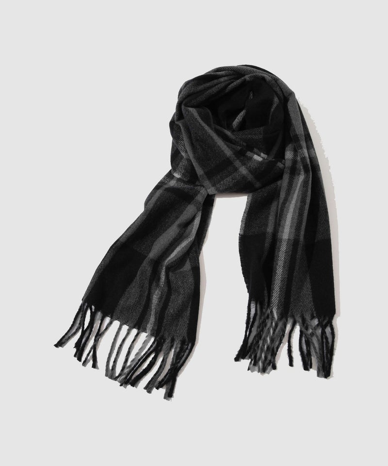 NAVY MAC HEAT チェックマフラー メンズ商品画像-4