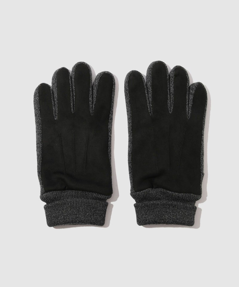 NAVY  MAC HEAT ニットマチスエード手袋 メンズ商品画像-2