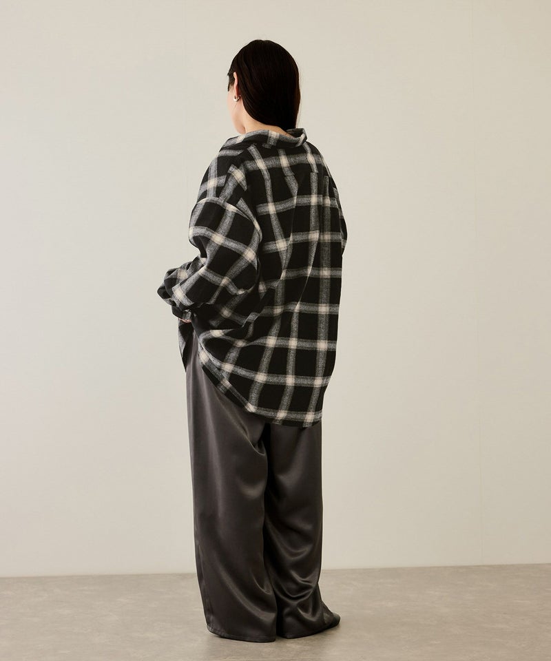 nAvy ハーフジップオンブレネルシャツ レディース商品画像-8