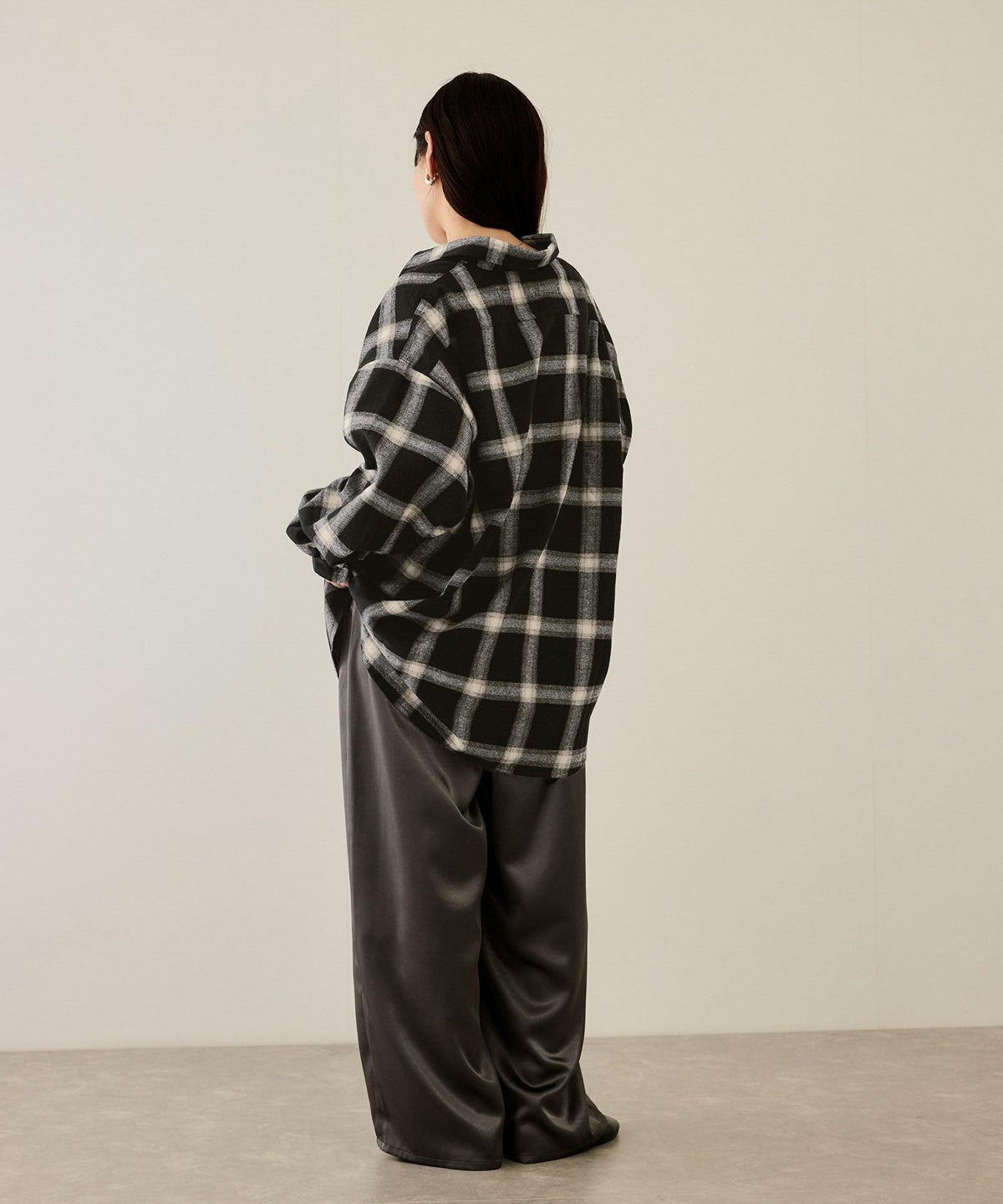 nAvy ハーフジップオンブレネルシャツ レディース