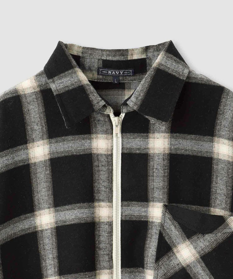 nAvy  ハーフジップオンブレネルシャツ レディース商品画像-16