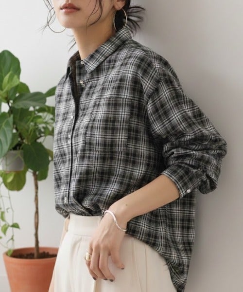 Idnes 2WAYカシュクールシャツ レディース