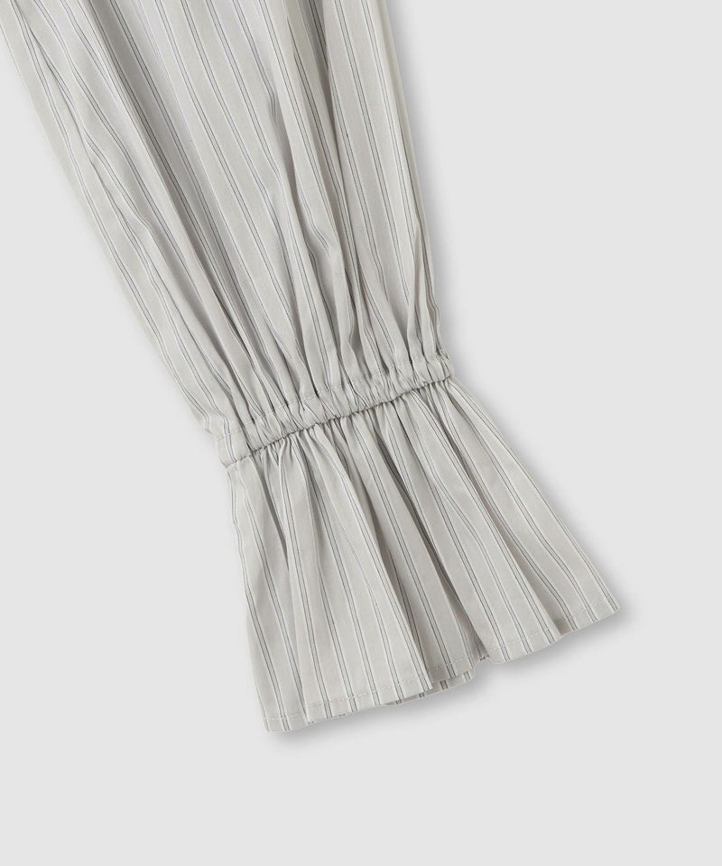 Idnes ストライプフリルブラウス レディース商品画像-6