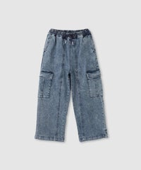 Simplify デニムカーゴパンツ キッズ