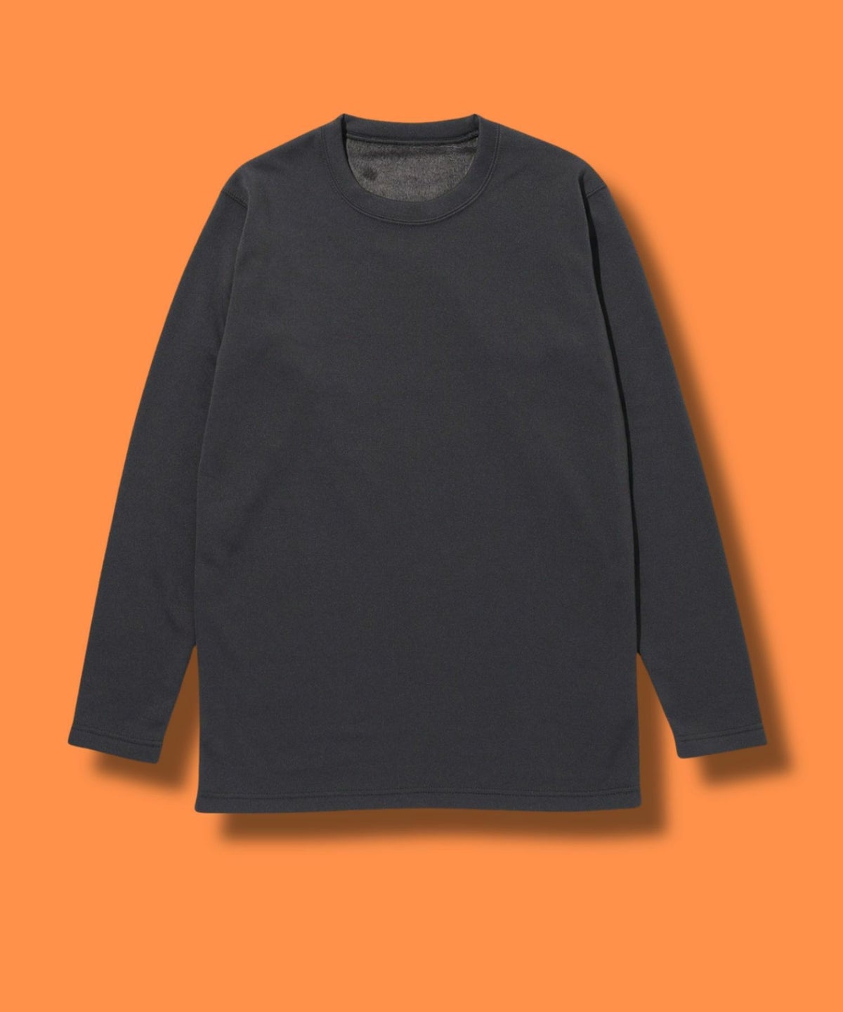 NAVY MAC HEAT 裏シャギーインナー クルーネック長袖 メンズ メール便 対応商品