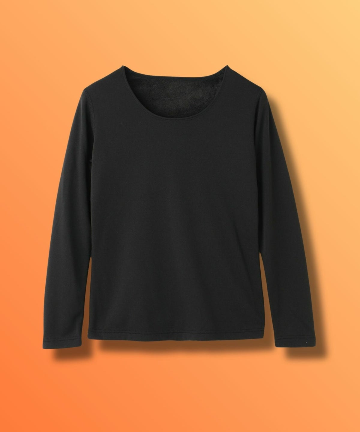 nAvy MAC HEAT 裏シャギーインナー Uネック長袖 レディース メール便 対応商品