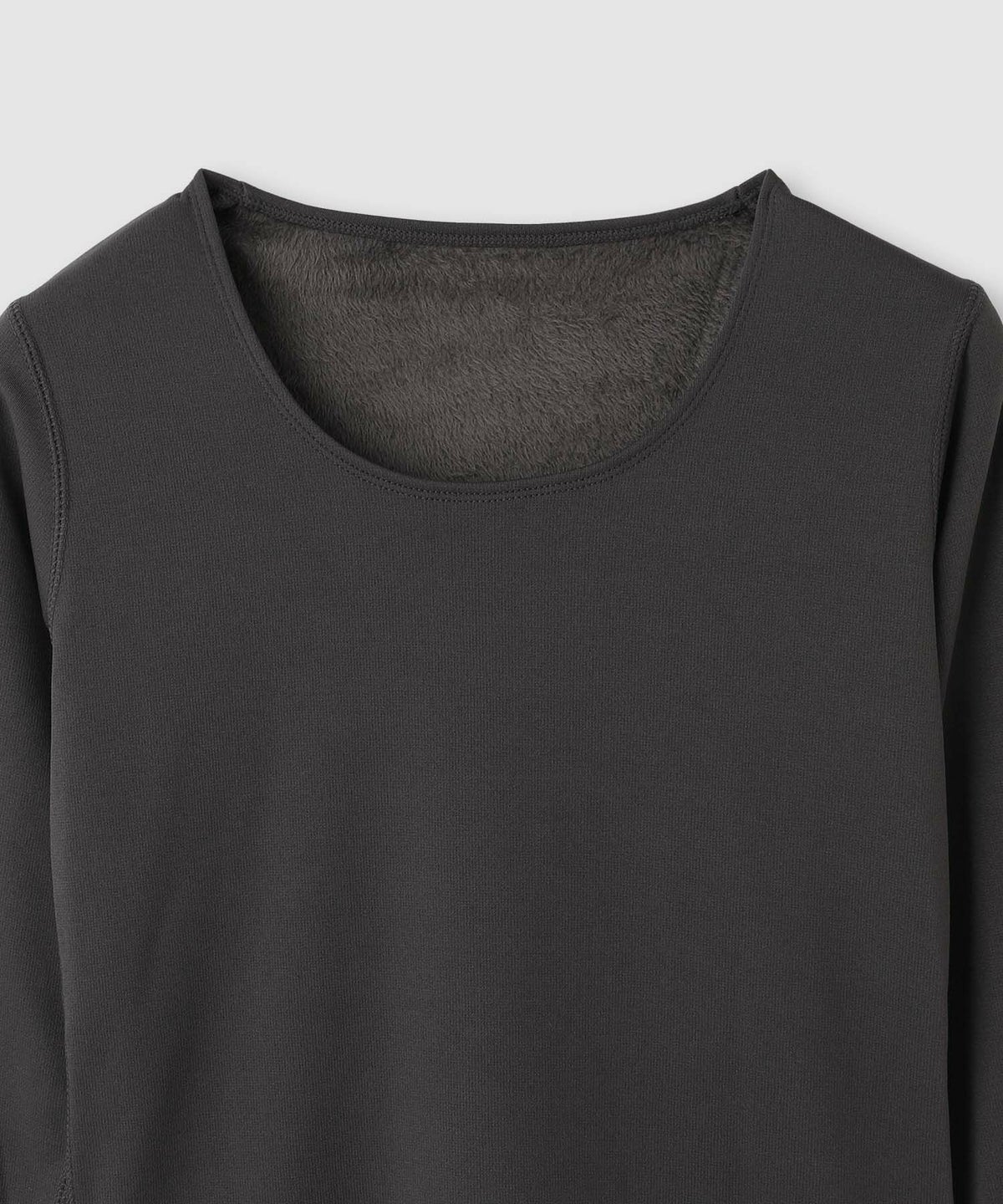 nAvy MAC HEAT 裏シャギーインナー Uネック長袖 レディース メール便 対応商品