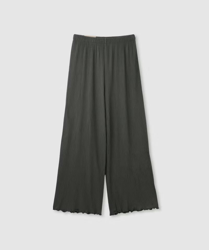 nAvy ハピ楽 起毛プリーツテレコパンツ レディース