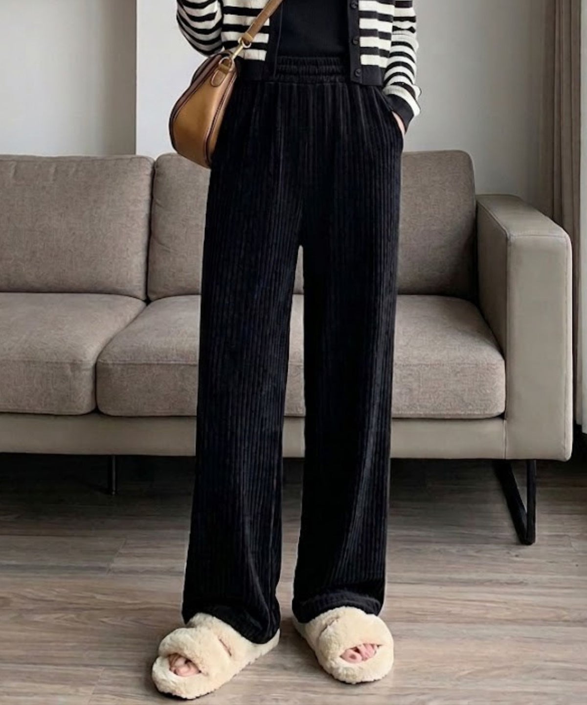 nAvy ハピ楽 カットコールパンツ レディース