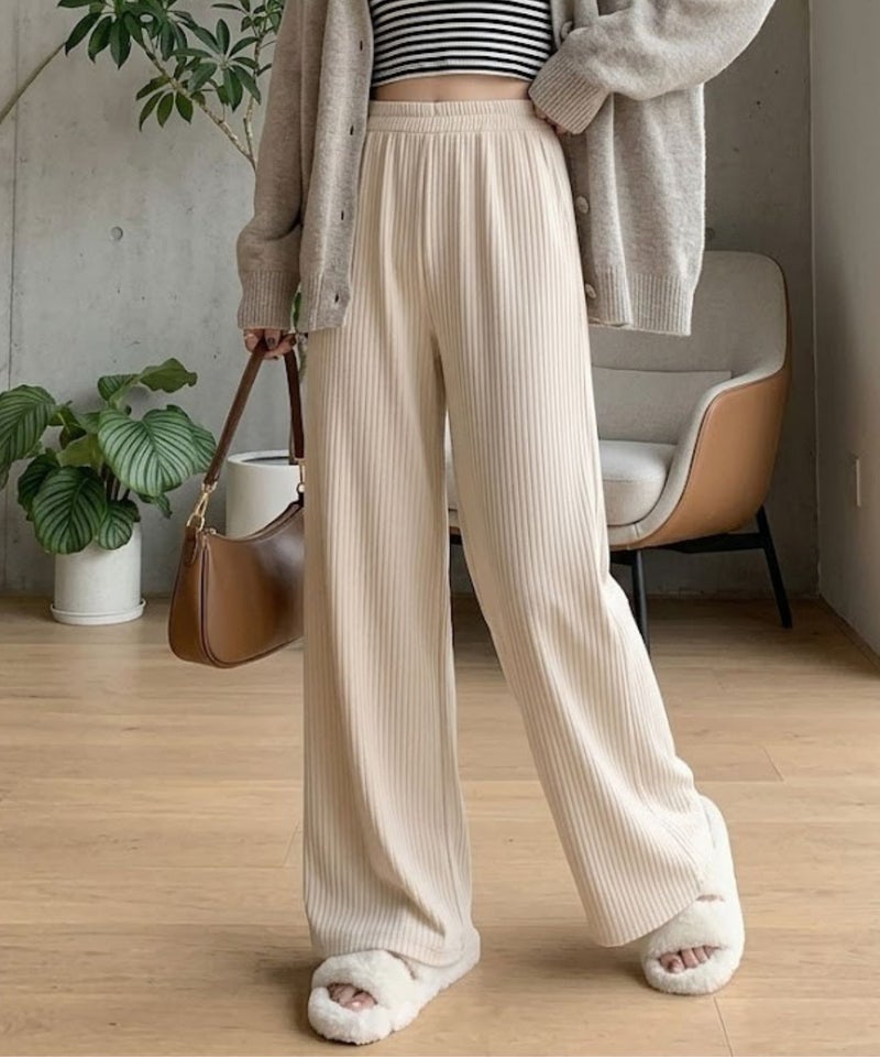 nAvy  ハピ楽 カットコールパンツ レディース商品画像-2