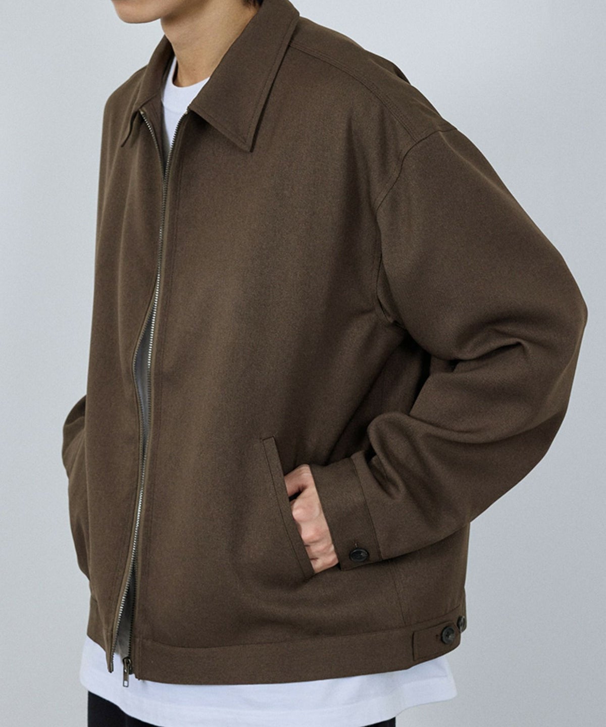 URBAN COLLECTION ラクウール ジップアップジャケット メンズ