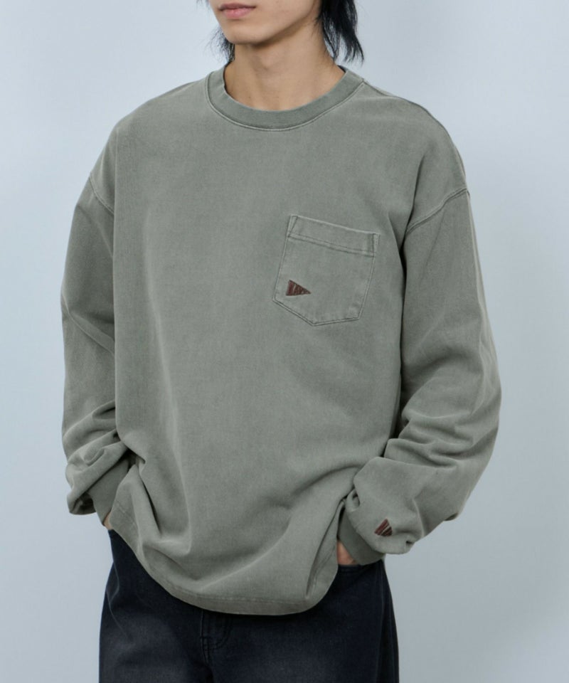 NAVY リラックスヘビーウェイト長袖Tシャツ メンズ商品画像-2