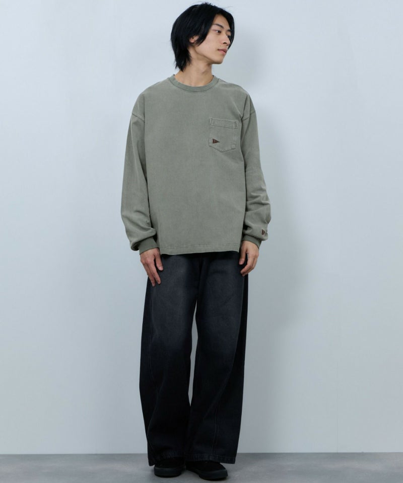 NAVY リラックスヘビーウェイト長袖Tシャツ メンズ商品画像-10