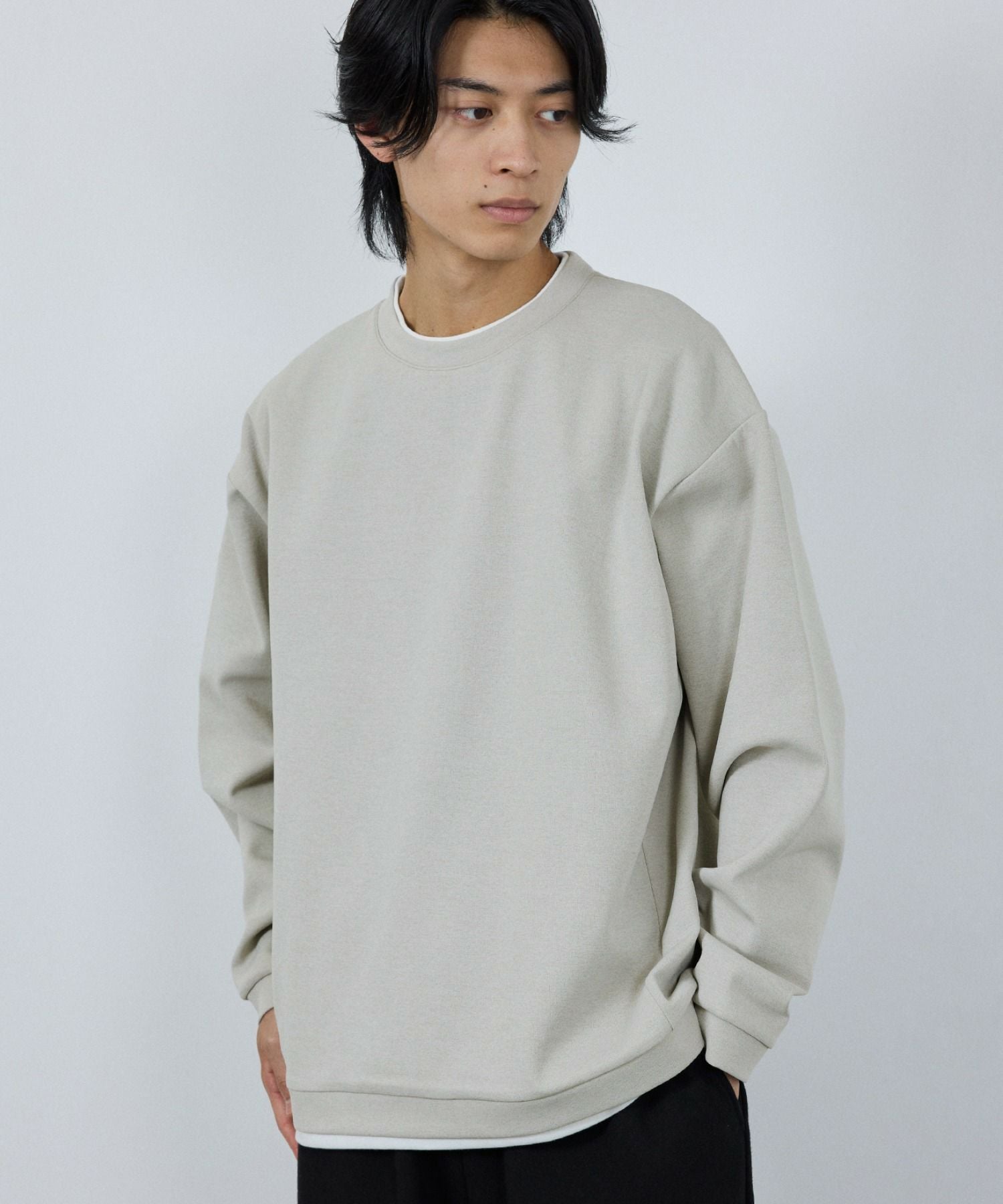 URBAN COLLECTION Air Smoosy ダンボールニットクルートレーナー メンズ