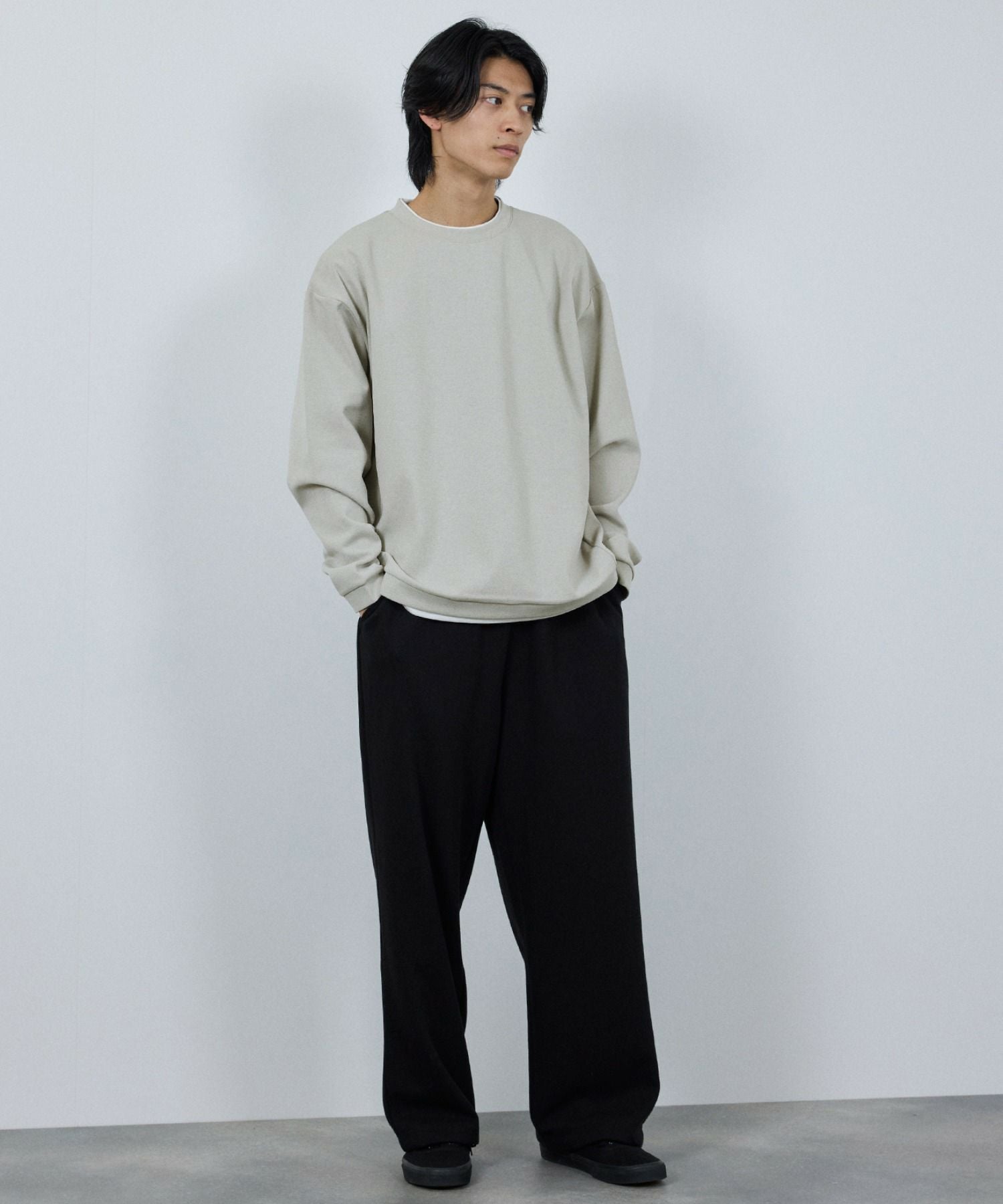 URBAN COLLECTION Air Smoosy ダンボールニットクルートレーナー メンズ